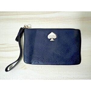 Kate Spade Black Pebble Leather Wristlet Wallet Purse